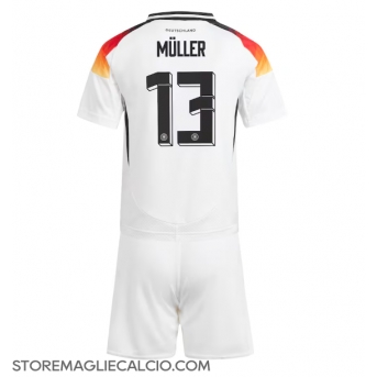 Germania Thomas Muller #13 Maglia Gara Casa Repliche Europei 2024 Bambino
